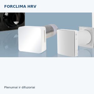 FORCLIMA DIFF100 – Apvalus difuzorius Ø100, baltas RAL9010
